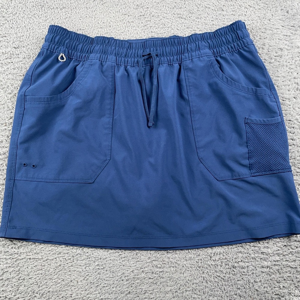 Columbia PFG Skort Womens Medium Blue Omni-Shade UPF Hiking Golf Sport Fishing